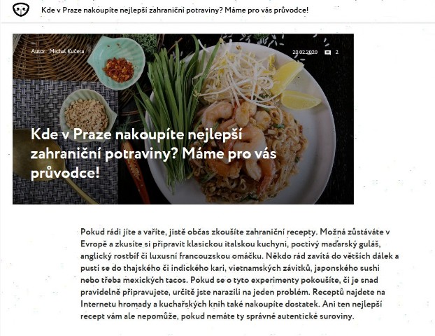 Kde v Praze nakoupíte nejlepší zahraniční potraviny?